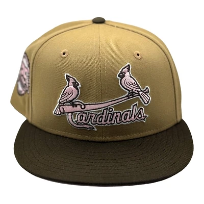 St. Louis Cardinals Brown Two Tone 125th Anni Patch Pink UV New Era 59FIFTY Fitted Hat