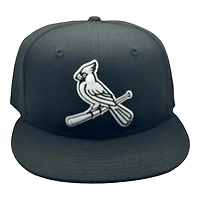St. Louis Cardinals White on Black Alternate UV New Era 59FIFTY Fitted Hat