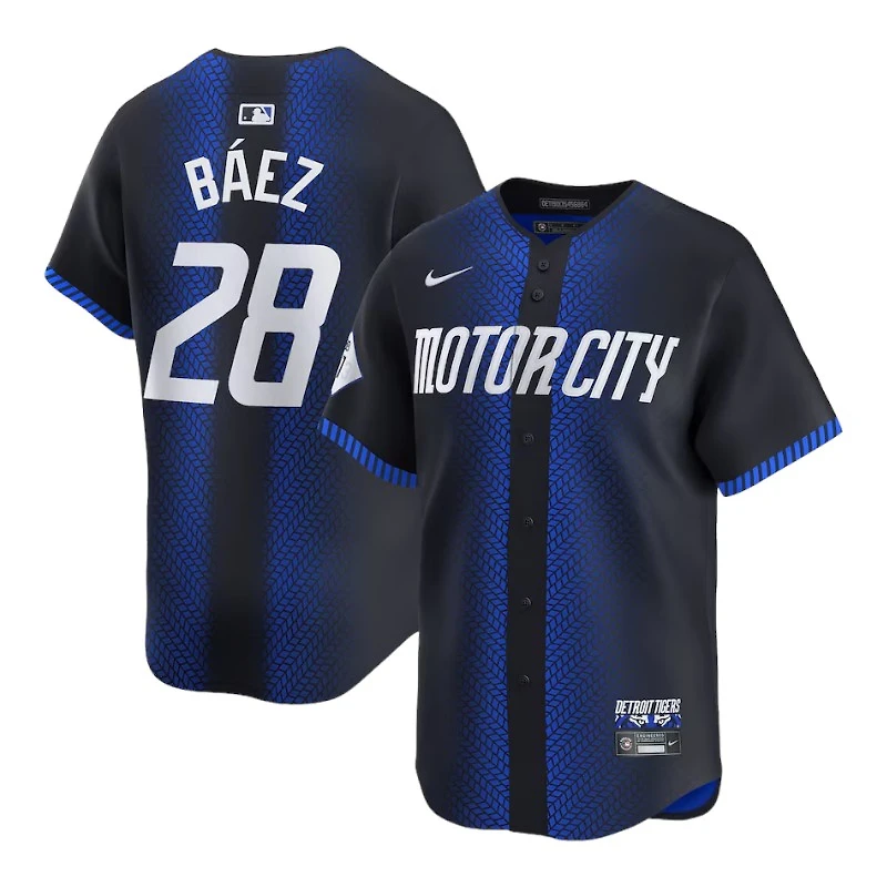 Detroit Tigers Javier Baez Navy City Connect Nike Limited Player Jersey
