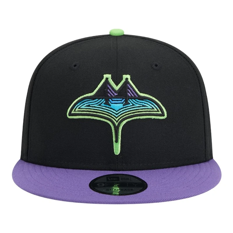 Tampa Bay Rays Black City Connect New Era 9FIFTY Snapback Hat