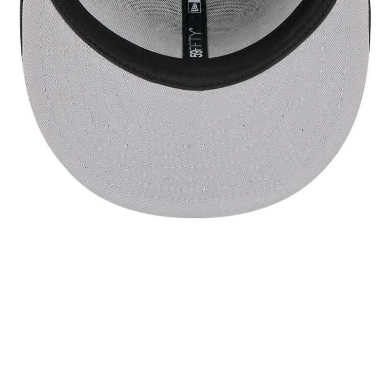 Atlanta Braves Black Dotted Floral New Era 59FIFTY Fitted Hat