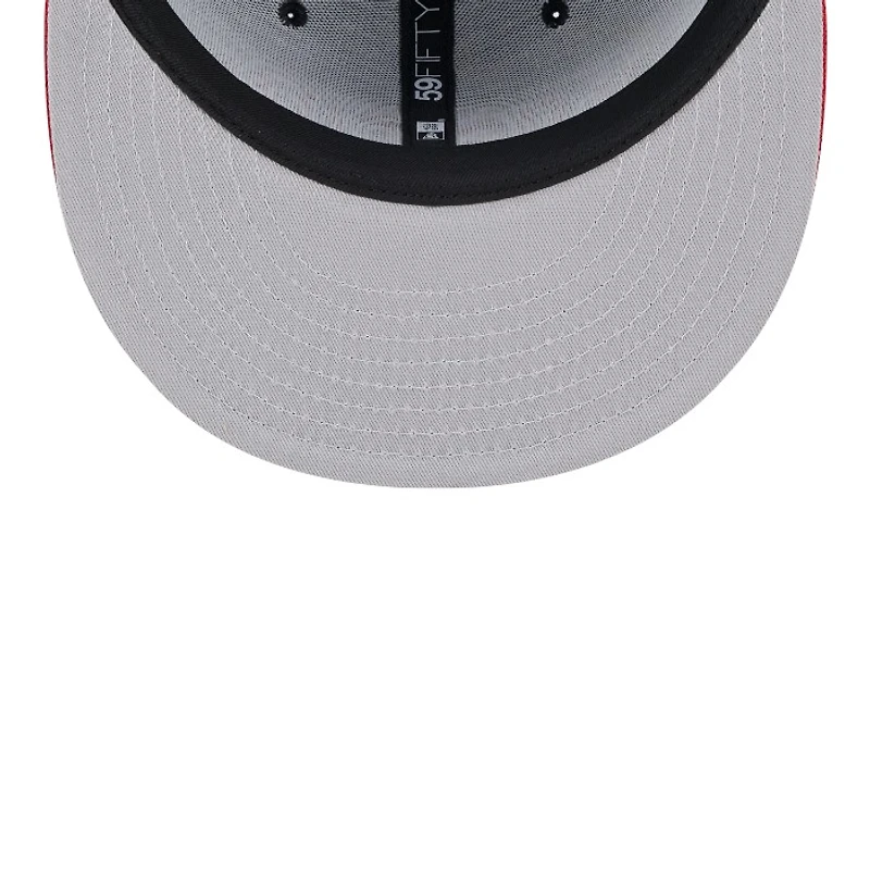 Atlanta Braves Black Retro Spring Training Grapefruit League Patch Gray UV New Era 59FIFTY Fitted Hat