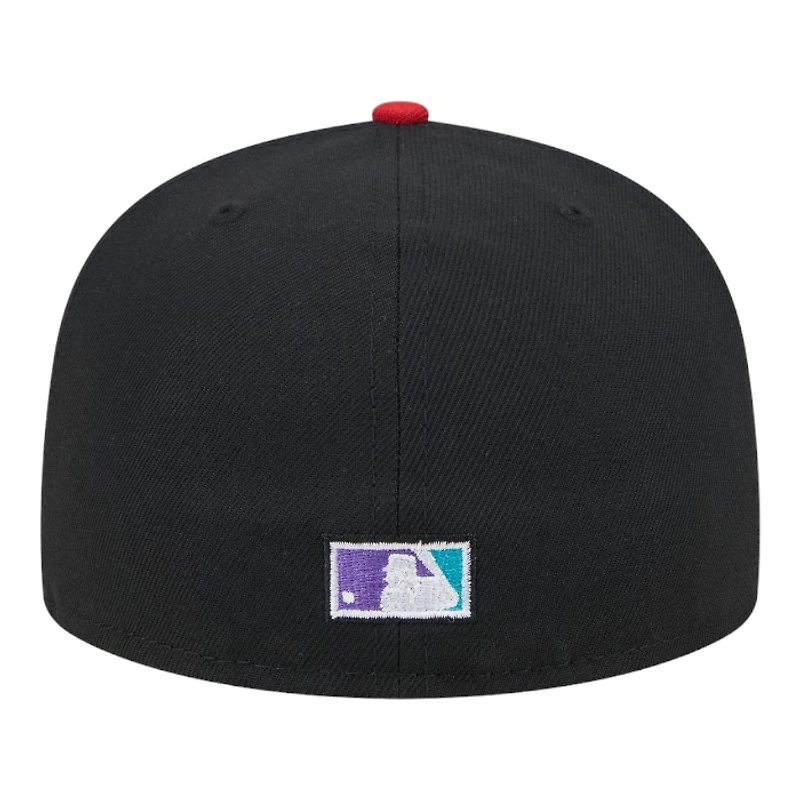 Atlanta Braves Black Retro Spring Training Grapefruit League Patch Gray UV New Era 59FIFTY Fitted Hat