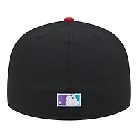 Atlanta Braves Black Retro Spring Training Grapefruit League Patch Gray UV New Era 59FIFTY Fitted Hat