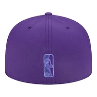 Los Angeles Lakers Purple Monochrome Camo NBA New Era 59FIFTY Fitted Hat