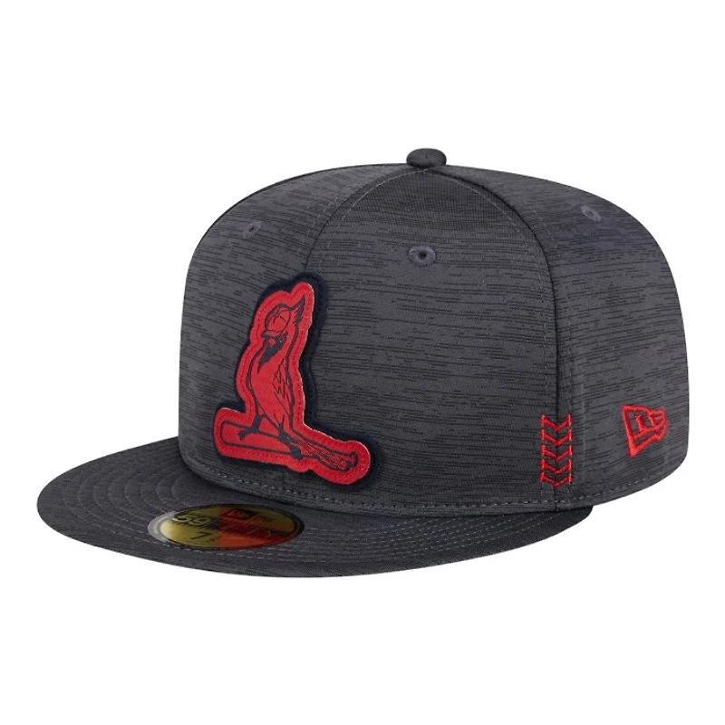St. Louis Cardinals Charcoal 2024 Clubhouse New Era 59FIFTY Fitted Hat