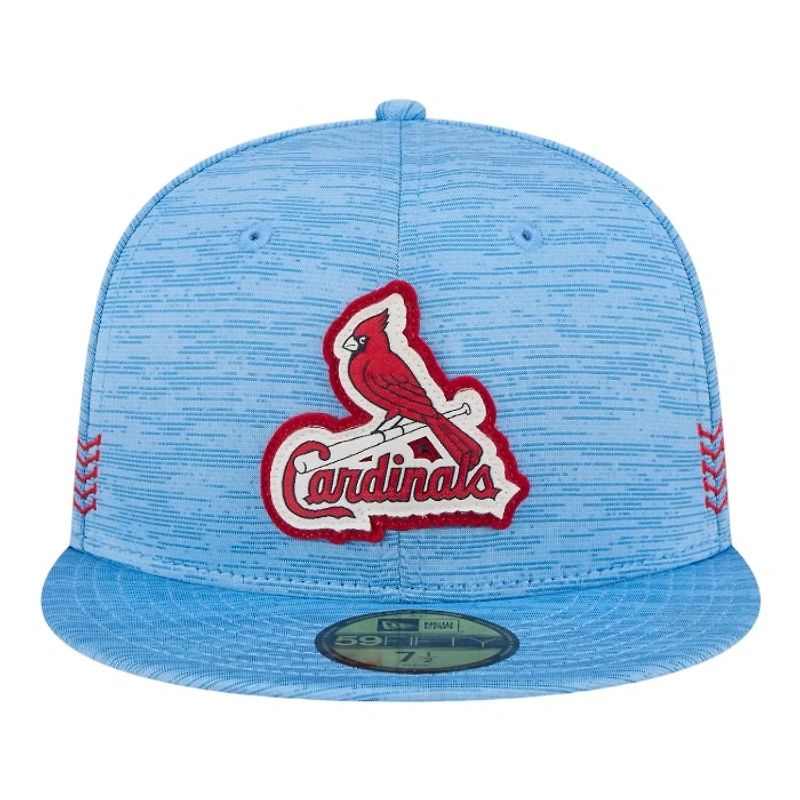 St. Louis Cardinals Blue 2024 Clubhouse New Era 59FIFTY Fitted Hat