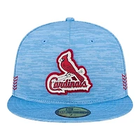 St. Louis Cardinals Blue 2024 Clubhouse New Era 59FIFTY Fitted Hat