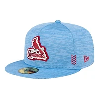 St. Louis Cardinals Blue 2024 Clubhouse New Era 59FIFTY Fitted Hat