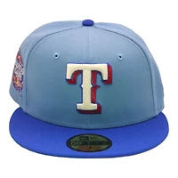 Texas Rangers Sky and Blue "DPM Stock Pack" 2024 All Star Game Patch Gray UV New Era 59Fifty Fitted Hat