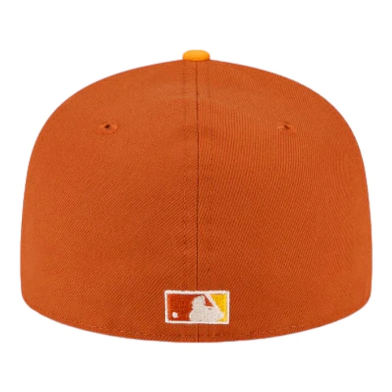 Philadelphia Athletics Brown and Orange Light UV New Era 59FIFTY Fitted Hat