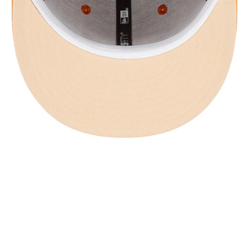 Philadelphia Athletics Brown and Orange Light UV New Era 59FIFTY Fitted Hat