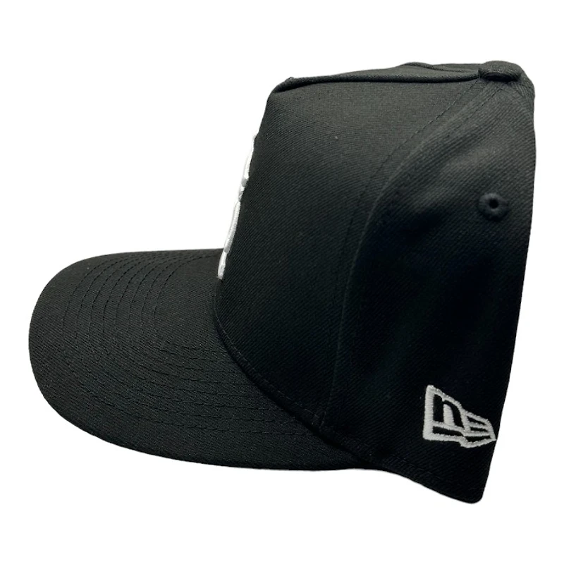 St. Louis Cardinals Black and White Basic New Era A-Frame Snapback Hat