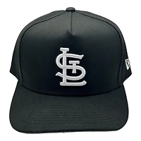 St. Louis Cardinals Black and White Basic New Era A-Frame Snapback Hat