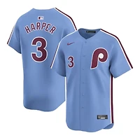Philadelphia Phillies Bryce Harper Powder Blue Cooperstown Nike Limited Player Jersey