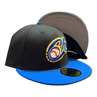 Charros de Jalisco Black and Blue Two Tone Gray UV New Era 59FIFTY Fitted Hat