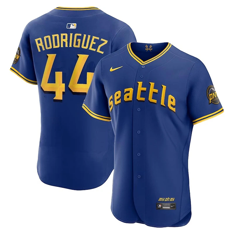Seattle Mariners Julio Rodriguez Royal Blue City Connect Nike Elite Player Jersey