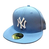 New York Yankees Sky Blue Basic Gray UV Era 59FIFTY Fitted Hat
