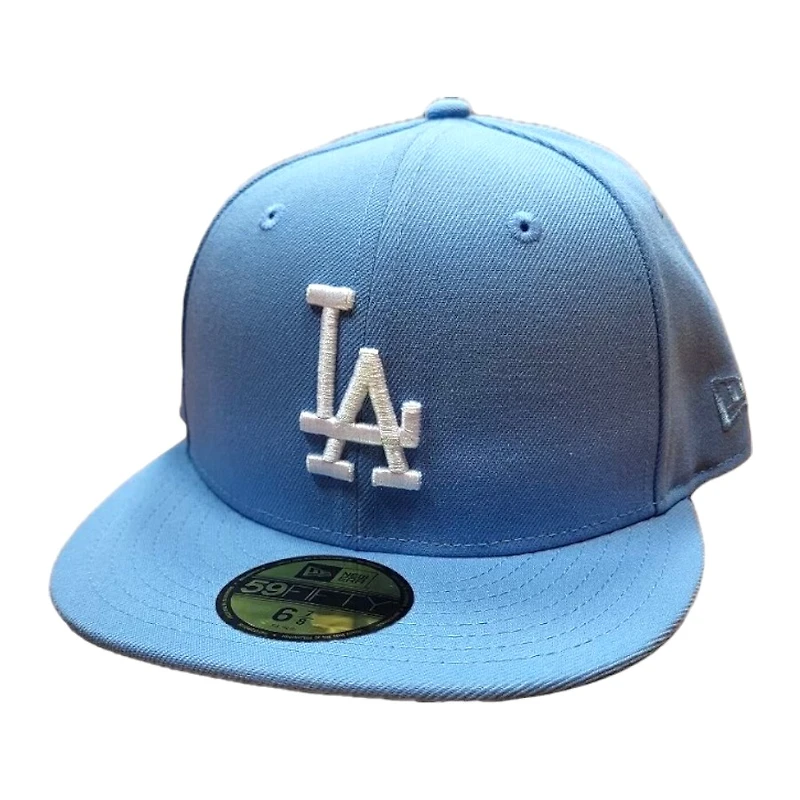 Los Angeles Dodgers Sky Blue Basic Gray UV New Era 59FIFTY Fitted Hat