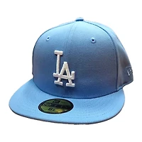 Los Angeles Dodgers Sky Blue Basic Gray UV New Era 59FIFTY Fitted Hat