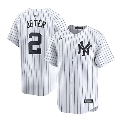 New York Yankees Derek Jeter White Nike Home Limited Player Jersey