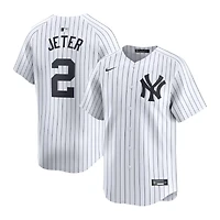 New York Yankees Derek Jeter White Nike Home Limited Player Jersey