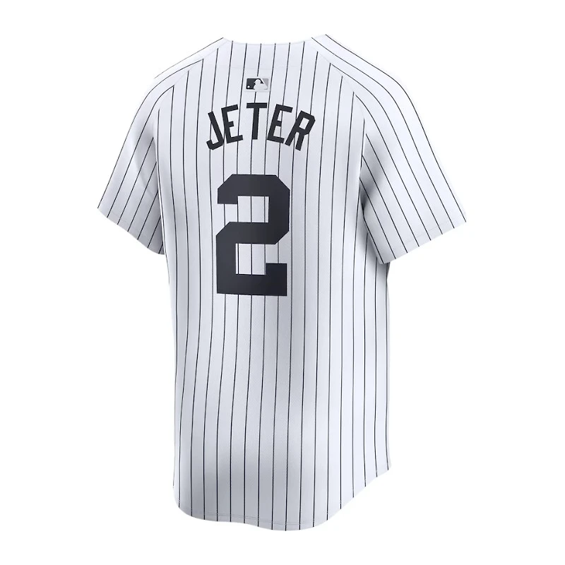New York Yankees Derek Jeter White Nike Home Limited Player Jersey