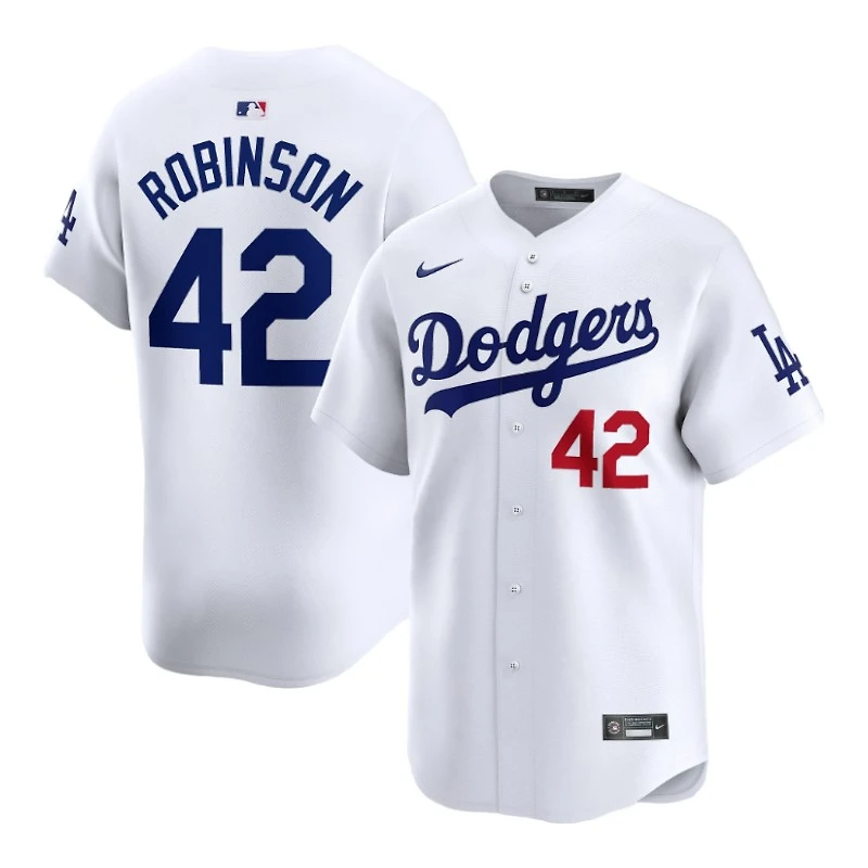 Los Angeles Dodgers Jackie Robinson White Nike Home Limited Player Jersey