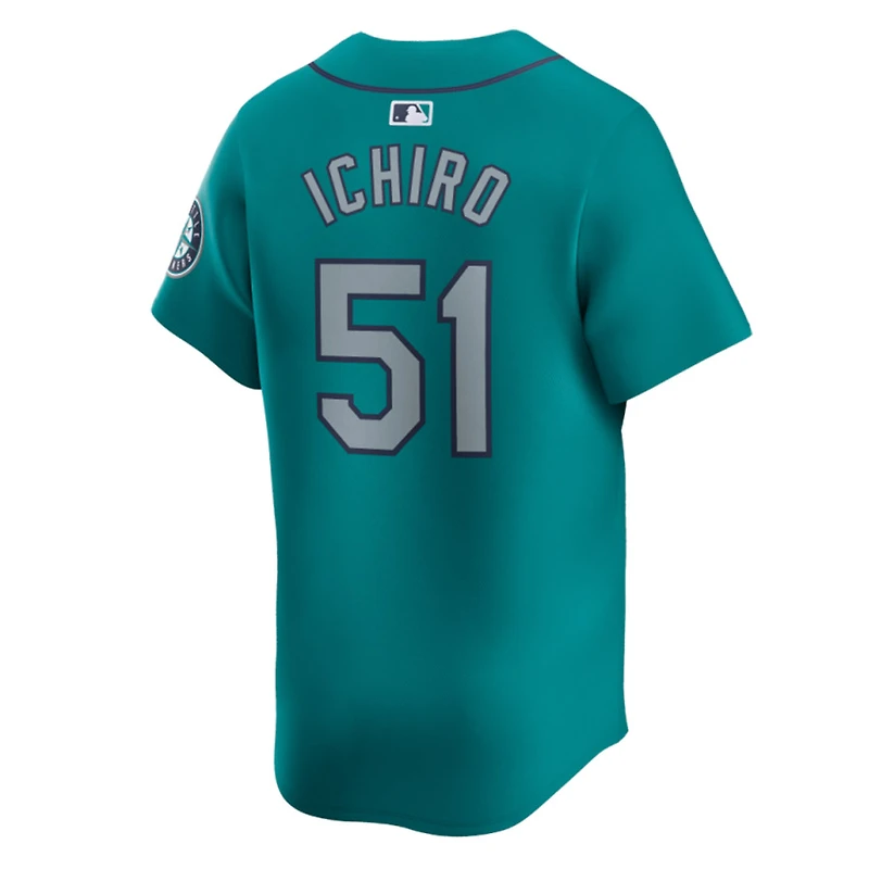 Seattle Mariners Ichiro Aqua Alternate Nike Limited Player Jersey