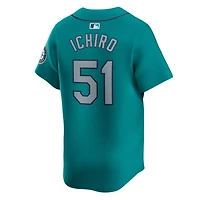 Seattle Mariners Ichiro Aqua Alternate Nike Limited Player Jersey
