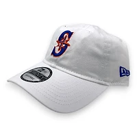 Seattle Mariners BSU Night White with Royal and Orange Logo Bronco Head Side Patch New Era 9TWENTY Adjustable Hat