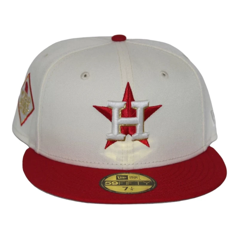 Houston Astros Cream and Red "Graduation Pack" 2017 All Star Game Patch Gray UV New Era 59Fifty Fitted Hat
