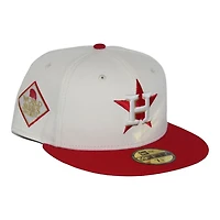 Houston Astros Cream and Red "Graduation Pack" 2017 All Star Game Patch Gray UV New Era 59Fifty Fitted Hat