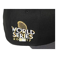 Los Angeles Dodgers Black and Graphite "Graduation Pack" 2017 World Series Patch Gray UV New Era 59Fifty Fitted Hat