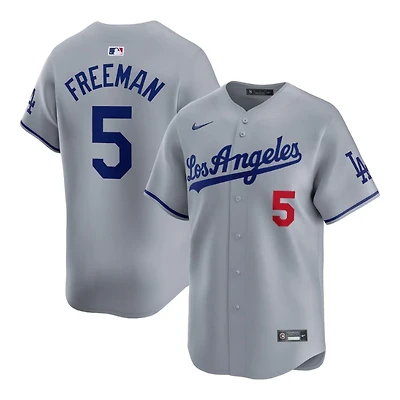 Los Angeles Dodgers Freddie Freeman Gray Away Nike Limited Player Jersey