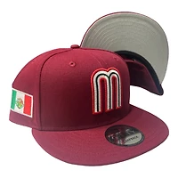 Mexico Cardinal Mexico Flag Patch Gray UV New Era 9FIFTY Snapback Hat