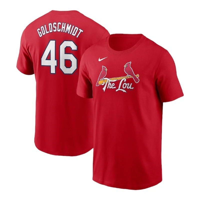 St. Louis Cardinals Paul Goldschmidt Red 2024 City Connect Fuse Nike Name & Number Shirt