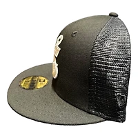 Stockton Ports Black Mesh Back MiLB Side Batty Gray UV New Era 59FIFTY Fitted Hat