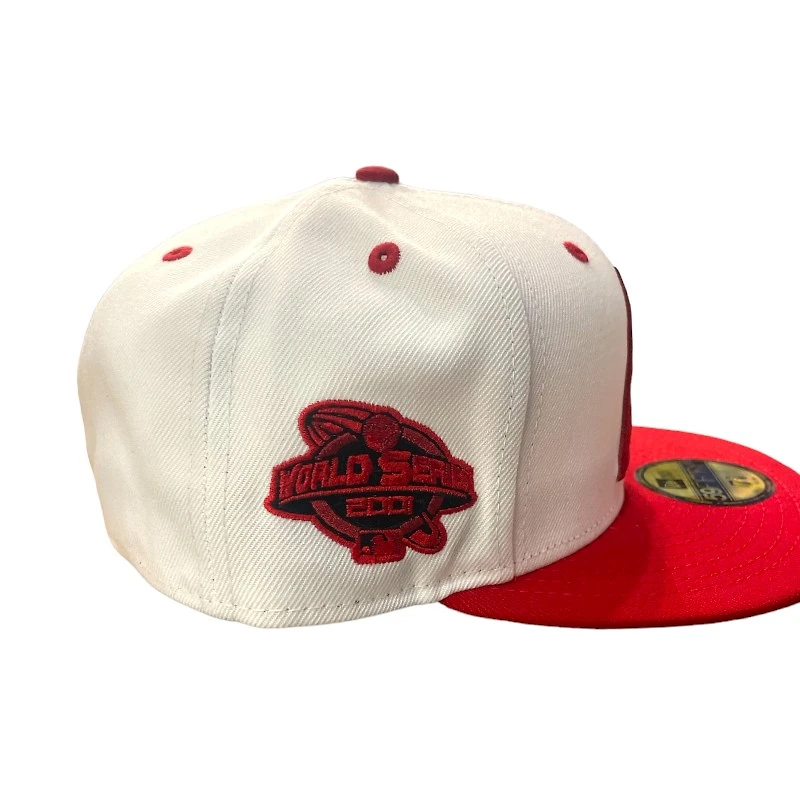Arizona Diamondbacks Chrome and Red 2001 WS Patch Maroon UV 59FIFTY Fitted Hat