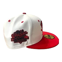 Oakland Athletics Chrome and Red 1989 WS Patch Maroon UV 59FIFTY Fitted Hat