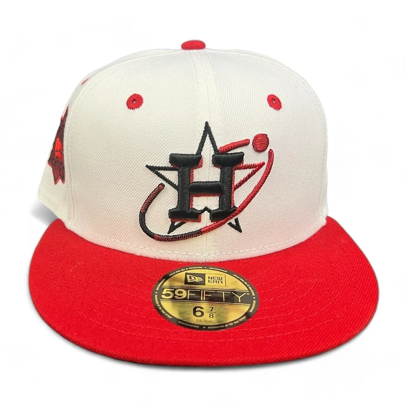 Houston Astros Chrome and Red 2022 WS Patch Maroon UV 59FIFTY Fitted Hat