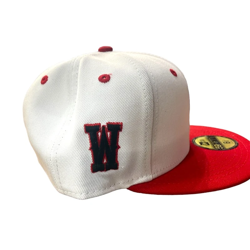 Wyoming Cowboys Chrome and Red W Patch Maroon UV 59FIFTY Fitted Hat