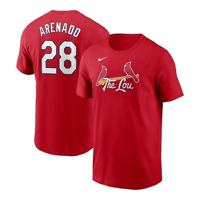 St. Louis Cardinals Nolan Arenado Red 2024 City Connect Fuse Nike Name & Number Shirt