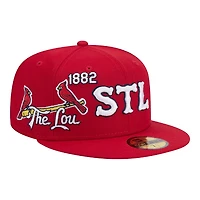 St. Louis Cardinals Red City Connect Icon New Era 59FIFTY Fitted Hat