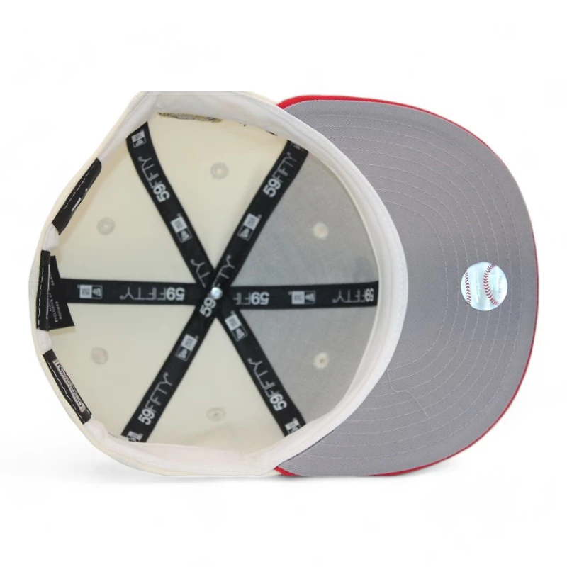 Chicago White Sox Cream and Red "BrimAdictz Creator Gang Pack" 2005 World Series Patch Gray UV New Era 59Fifty Fitted Hat