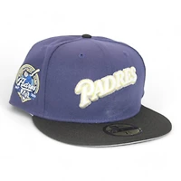 San Diego Padres Blue and Black "Valley Creator Gang Pack" 40th Anniversary Patch Gray UV New Era 59Fifty Fitted Hat