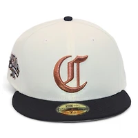 Cincinatti Reds Cream and Navy "80West Creator Gang Pack" 150th Anniversary Patch Gray UV New Era 59Fifty Fitted Hat