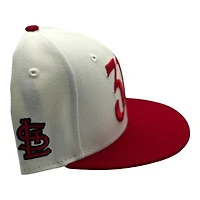 St. Louis Cardinals Cream Red Two Tone 314 Custom Logo UV New Era 59FIFTY Fitted Hat