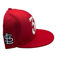 St. Louis Cardinals Classic Red 314 Custom Logo UV New Era 59FIFTY Fitted Hat