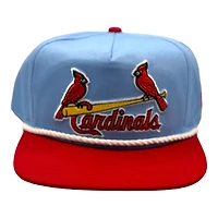 St. Louis Cardinals Icy Blue Red Two Tone Old School Logo Golfer Hat New Era Snapback